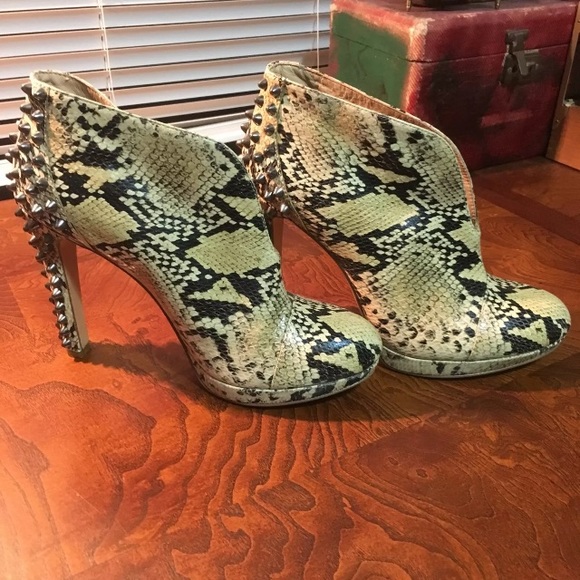 BCBG Spiked Python Bootie - Picture 3 of 5